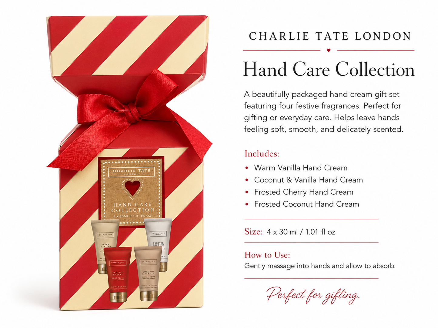 CHARLIE TATE HAND CARE COLLECTION 4*30ML KIT