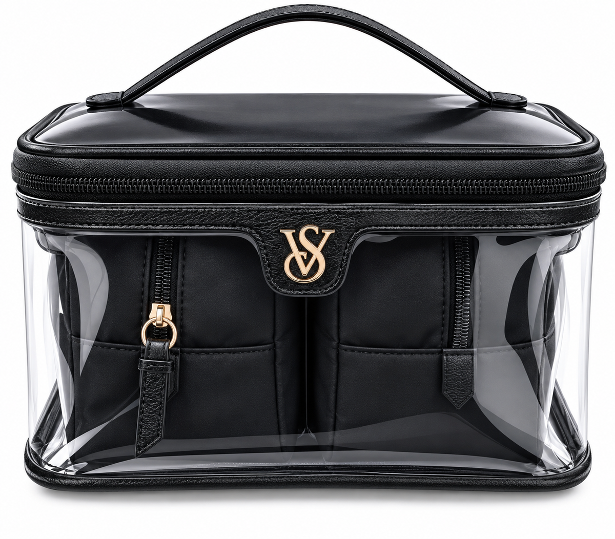 VICTORIA SECRET  BLACK  MAKEUP BAG OF 3 PIECES