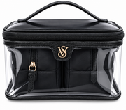 VICTORIA SECRET  BLACK  MAKEUP BAG OF 3 PIECES