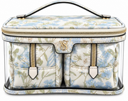 VICTORIA SECRET  LIGHT GREEN BLUE SKY MAKEUP BAG OF 3 PIECES