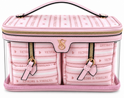 VICTORIA SECRET  LIGHT pink MAKEUP BAG OF 3 PIECES