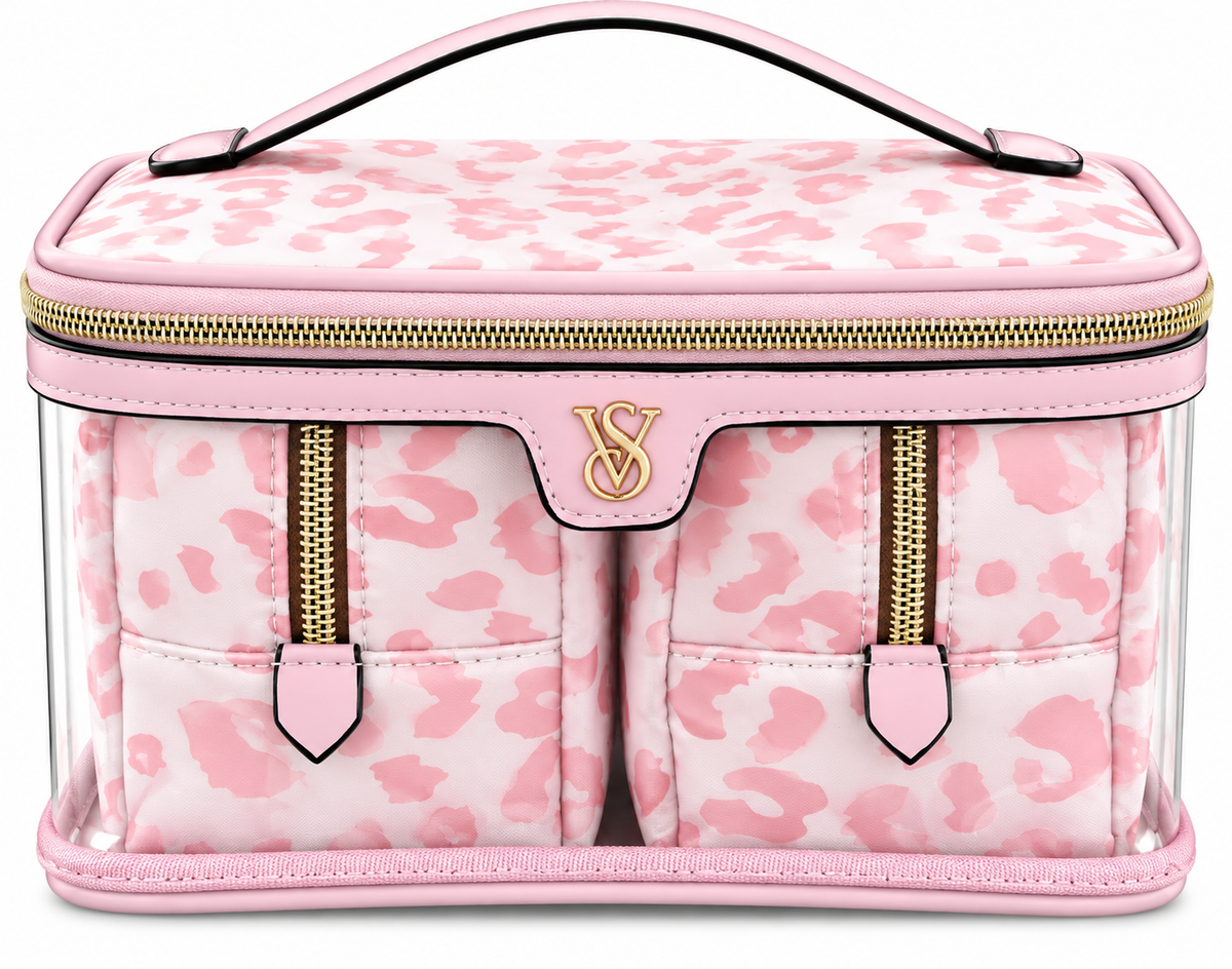 VICTORIA SECRET  LIGHT PINK MAKEUP BAG OF 3 PIECES