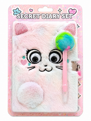 SECRET DAIRY SET ONE NOTE BOOK AND PEN CAT