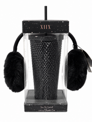 XIIX FAUX FUR EARNUFF + REUSABLE CUP