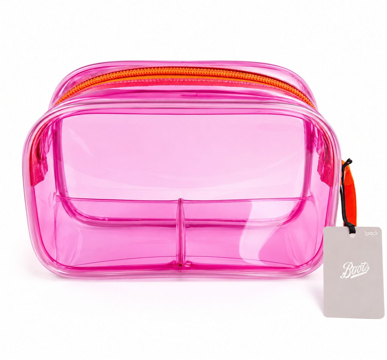 BOOTS SELICONE   PINK MAKEUP BAG