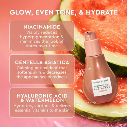 GLOW RECIPE WATERMELON GLOW NIACINIMIDE HUE DROPS (TINTED SERUM)