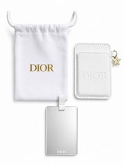 CHRISTIAN DIOR PHONE ACCESORIES WHITE LEATHER WITH MIRROR