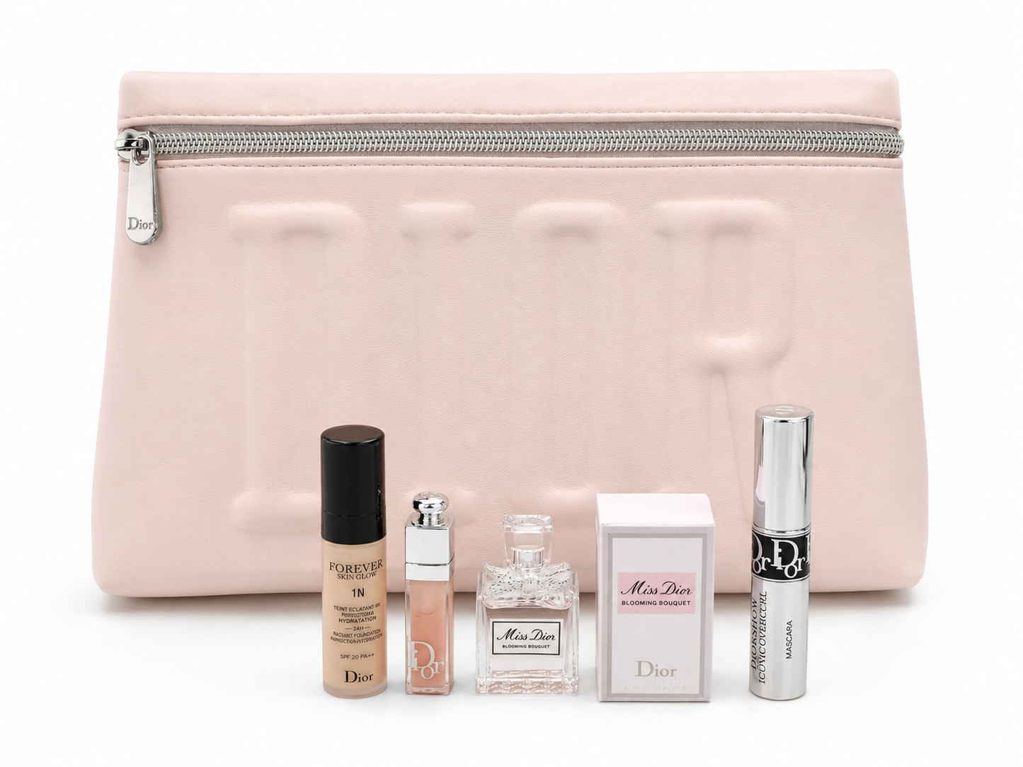 CHRISTINE DIOR HOT PINK BAG WITH 4 MINI