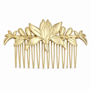 CHANEL BEAUTY GOLD FLORAL HAIR COMB