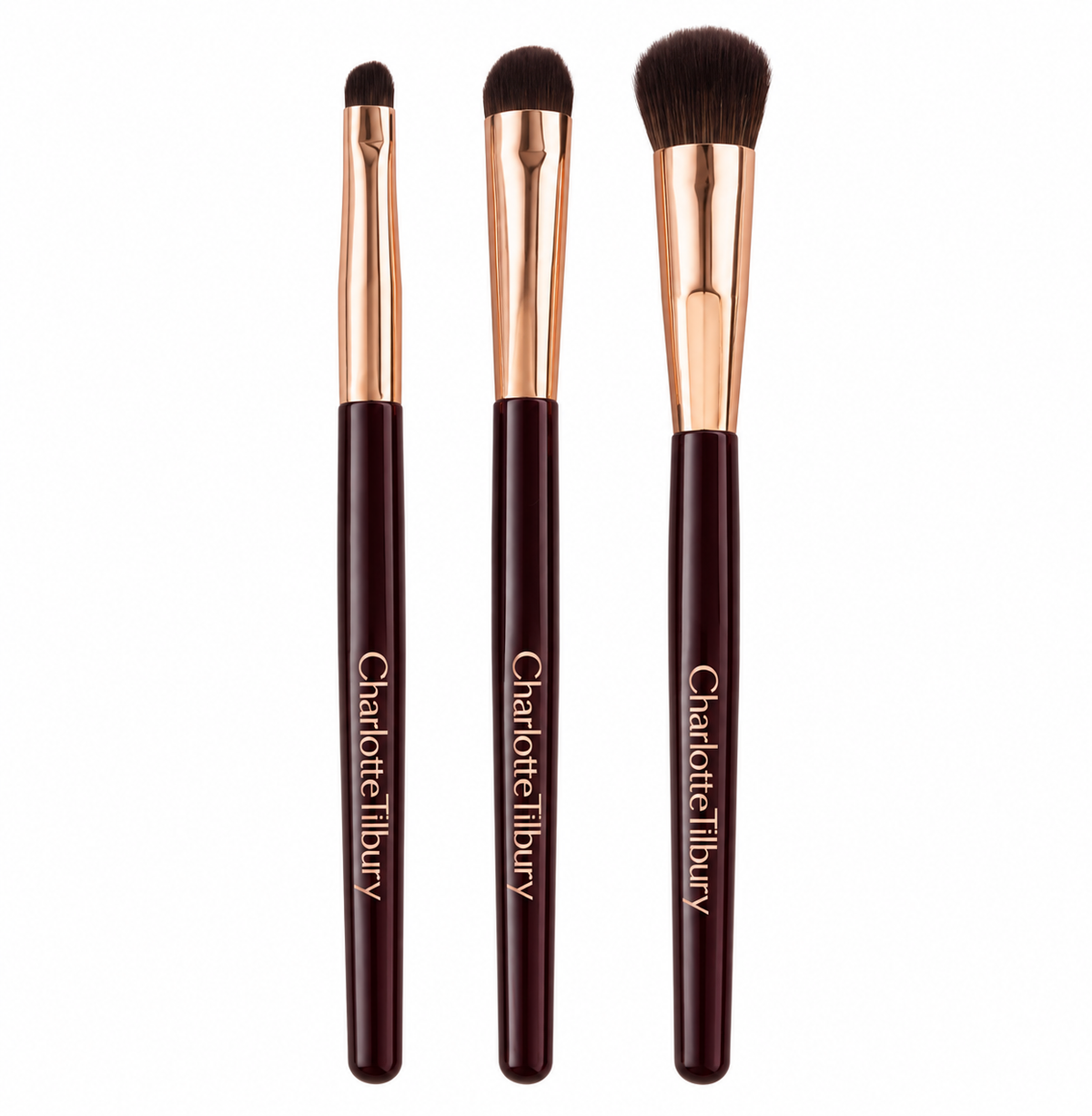 CHARLOTTE TILBURY LUXURY EYE MAKEUP BRUSH TRIO (3 PIECES SET)