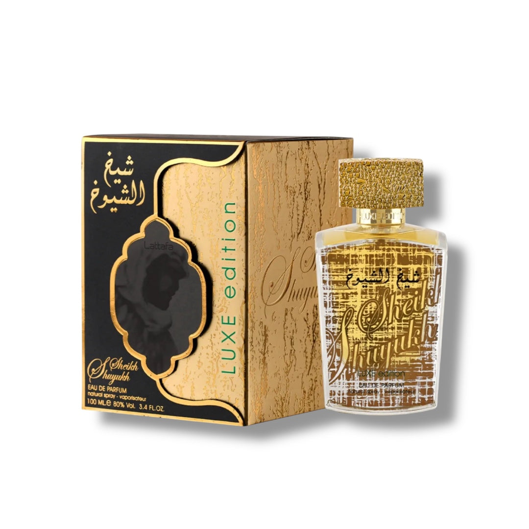 LATTAFA-Sheikh Al Shuyukh Luxe Edition for Unisex – Lancôme Oud Bouquet Clone