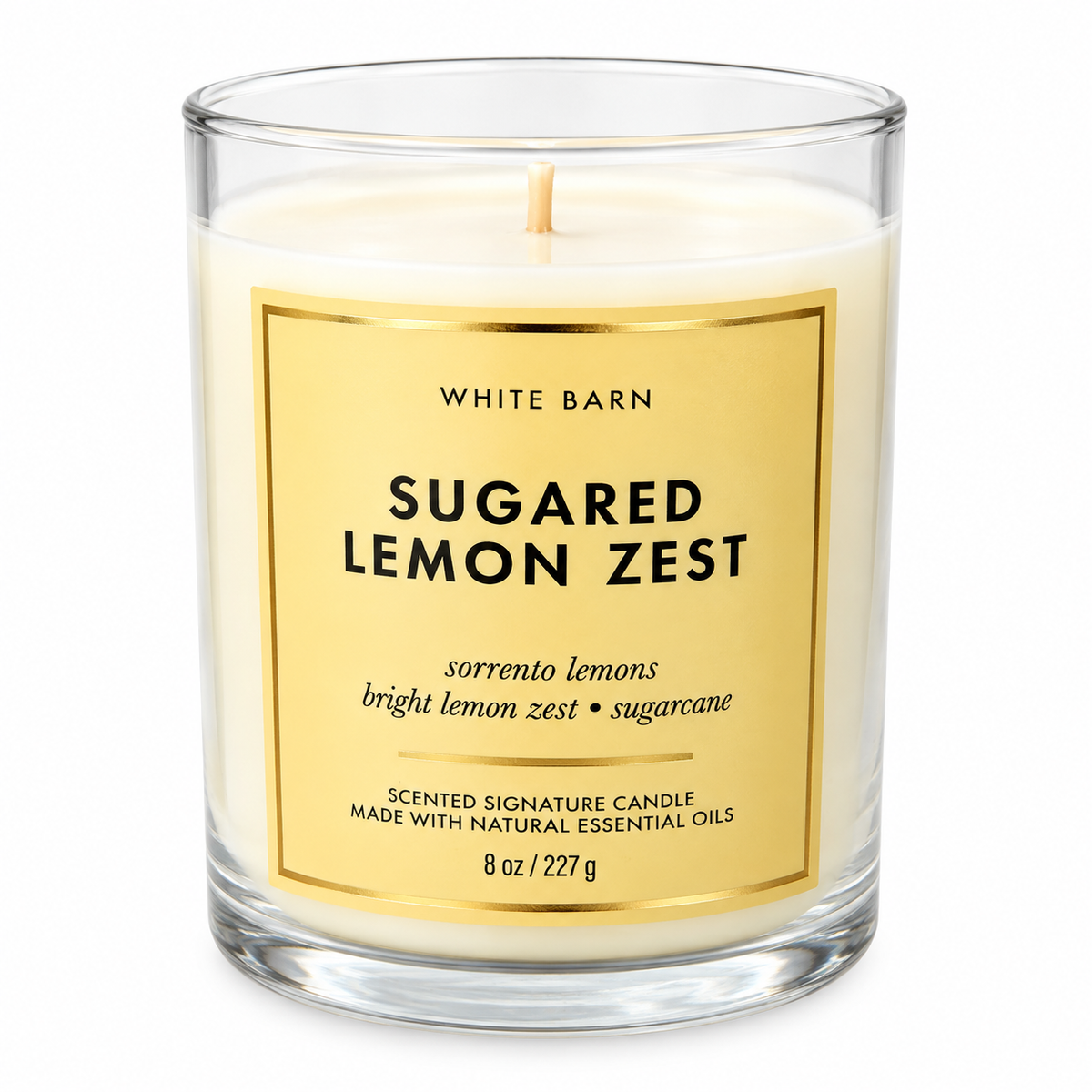 BATH AND BODY WORKS CANDLE  SUGAR LEMON ZEST