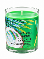 BATH AND BODY WORKS CANDLE WAIKIKI BEACH COCONUT