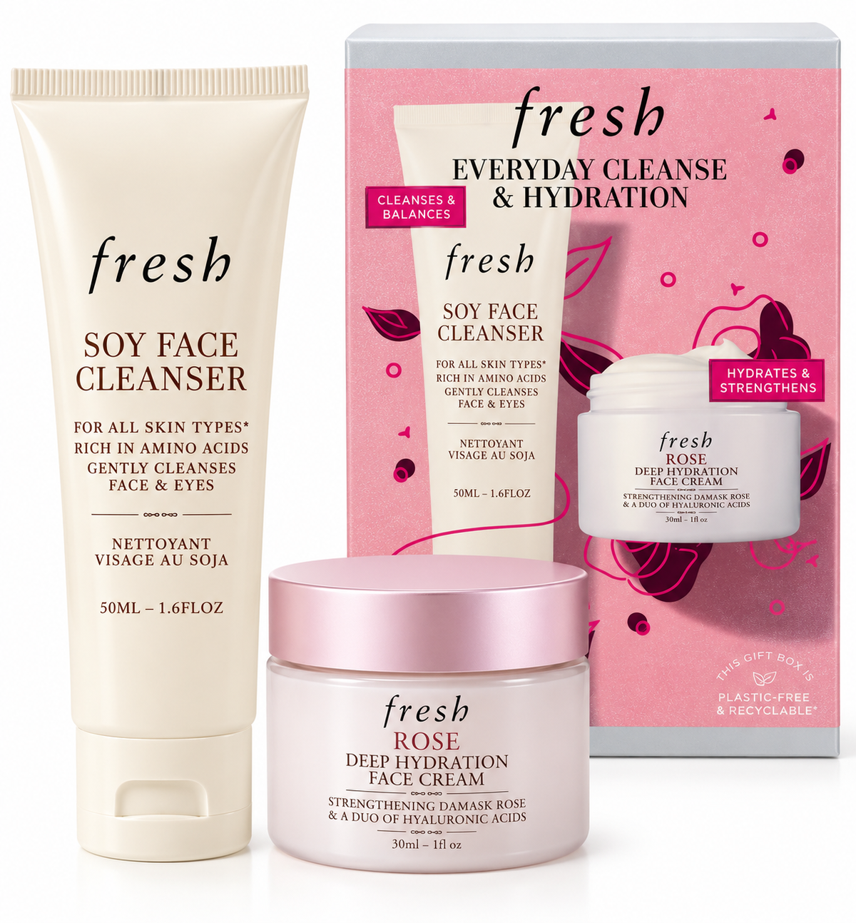 FRESH EVERYDAY CLEANSE & HYDRATION KIT OF 2 PIECES