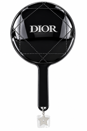 CHRISTIAN DIOR HAND MIRROR BLACK WITH STAR CHARM