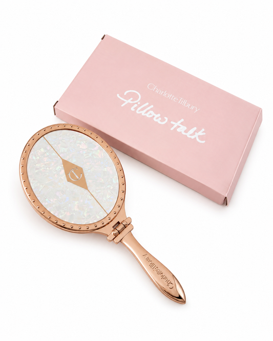 CHARLOTTE TILBURY HAND MIRROR FOLDABLE ITS GIVING A PRINCESS VIBES