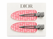 CHRISTIAN DIOR PINK HAIR CLIPS