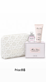 CHRISTIAN DIOR WHITE TROUSSE + 2 MINIS
