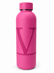 VALENTINO GYM BOTTLE PINK STAINLESS STEEL SAVE THE WATER  HOT OR COLD