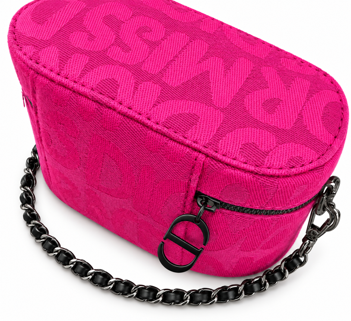 CHRISTIAN DIOR MISS DIOR PINK BAG WITH CHAIN