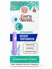 CURU NANDA RECHARGEABLE ROTARY TOOTHBRUSH WITH 2 BRUSH MODES + USB