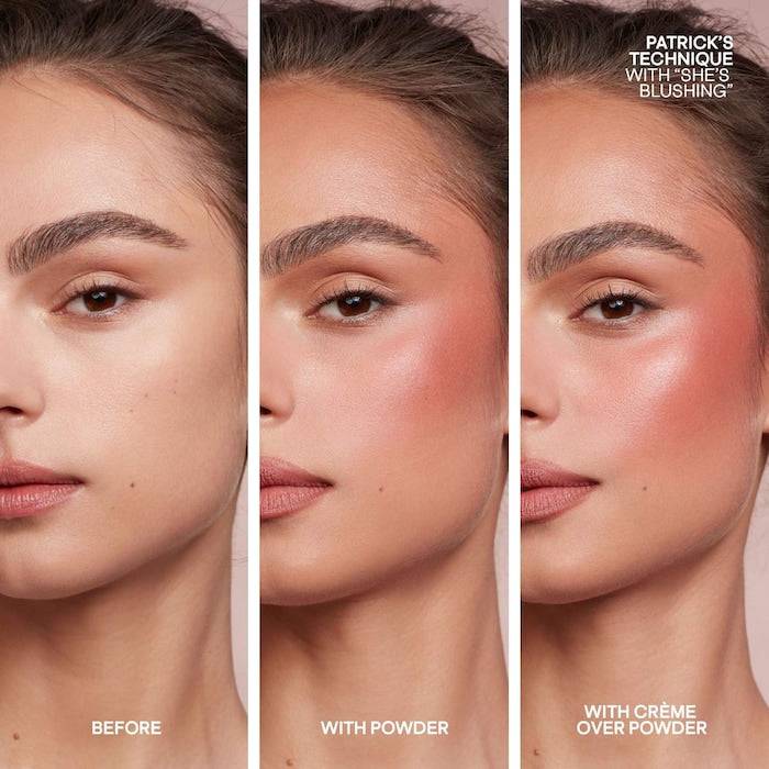 PATRICK TA MAJOR HEADLINES - DOUBLE-TAKE CREME & POWDER BLUSH DUO (she left me on red)