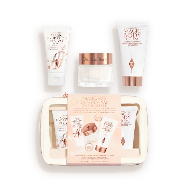 CHARLOTTE TILBURY IMMEDIATE SKIN REVIVAL ON THE GO SET SKINCARE KIT