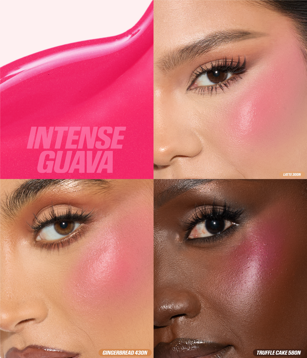 HUDA BEAUTY BABY BLUSH INTENSE MOCKTAIL DUO KIT (INTENSE GUAVA -BLACK CHERRY)