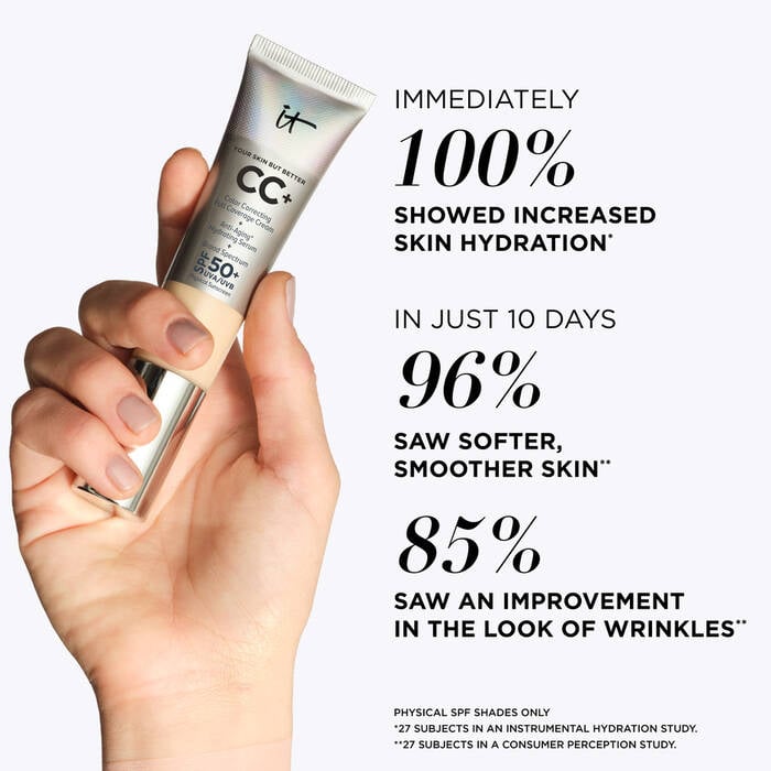 IT COSMETICS CC CREAM FULL COVERAGE FOUNDATION WITH SPF 50 (LIGHT)