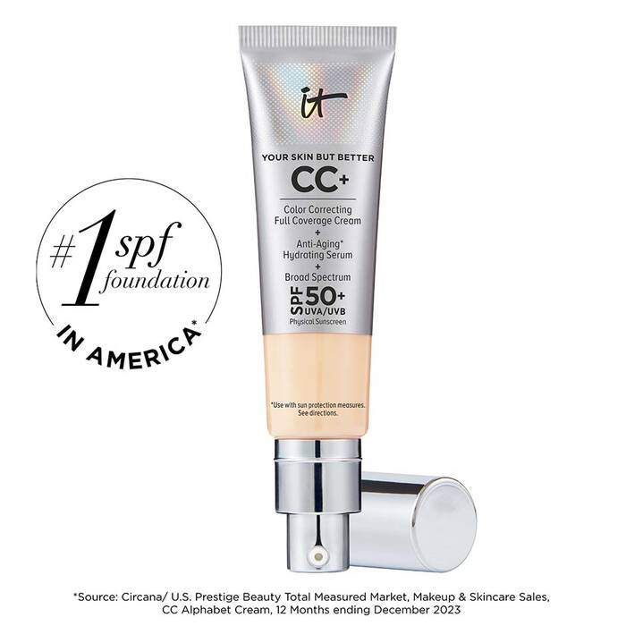 IT COSMETICS CC CREAM FULL COVERAGE FOUNDATION WITH SPF 50 (LIGHT)