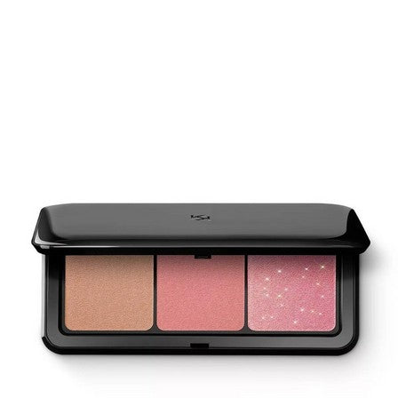 KIKO MILANO MULTI FINISH TRIO BLUSH & BRONZER FACE PALETTE (02)