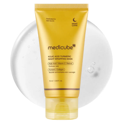 MEDICUBE KOJIC ACID TURMERIC NIGHT WRAPPING MASK