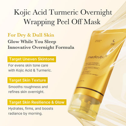MEDICUBE KOJIC ACID TURMERIC NIGHT WRAPPING MASK