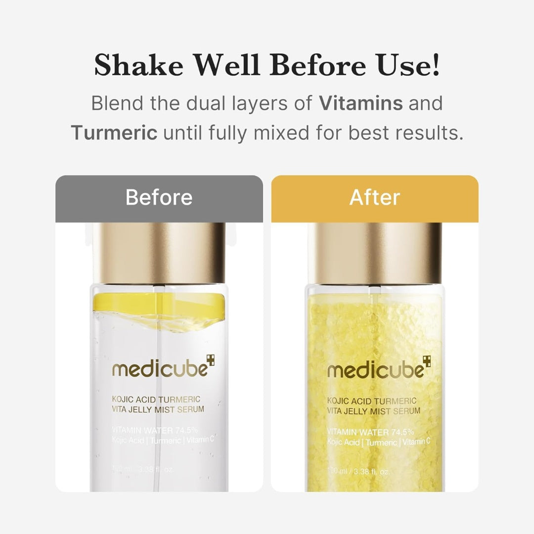 MEDCIUBE PDRN KOJIC ACID TURMERIC VITA JELLY MIST SERUM