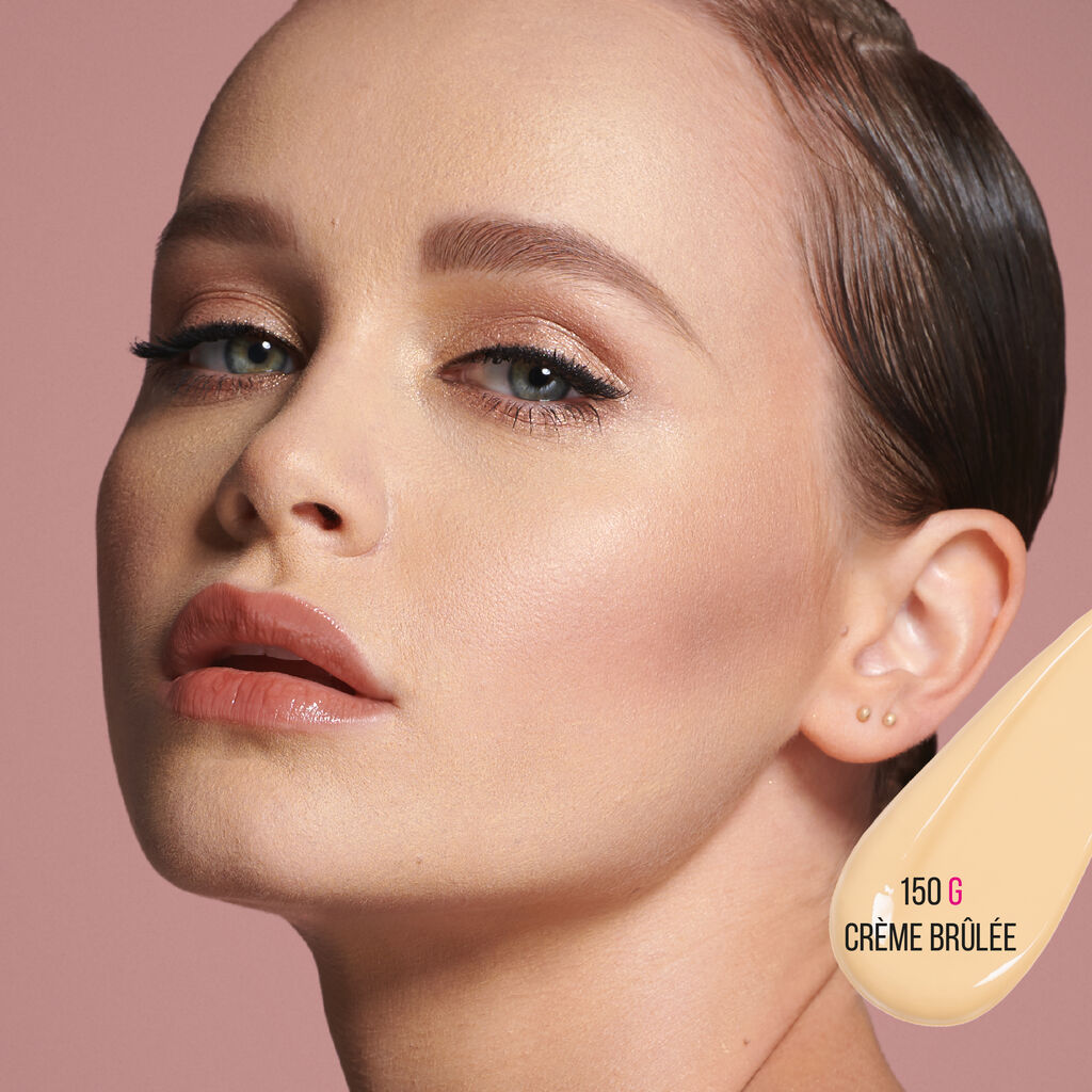 HUDA BEAUTY #FAUXFILTER LUMINOUS MATTE FOUNDATION  (150 CREME BRULEE)