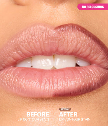 HUDA BEAUTY LIP CONTOUR STAIN LIP TINT (WARM BROWN)