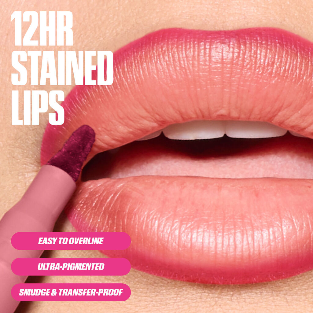 HUDA BEAUTY LIP CONTOUR LIP SATIN 12-HOUR WEAR  (CINNAMON)
