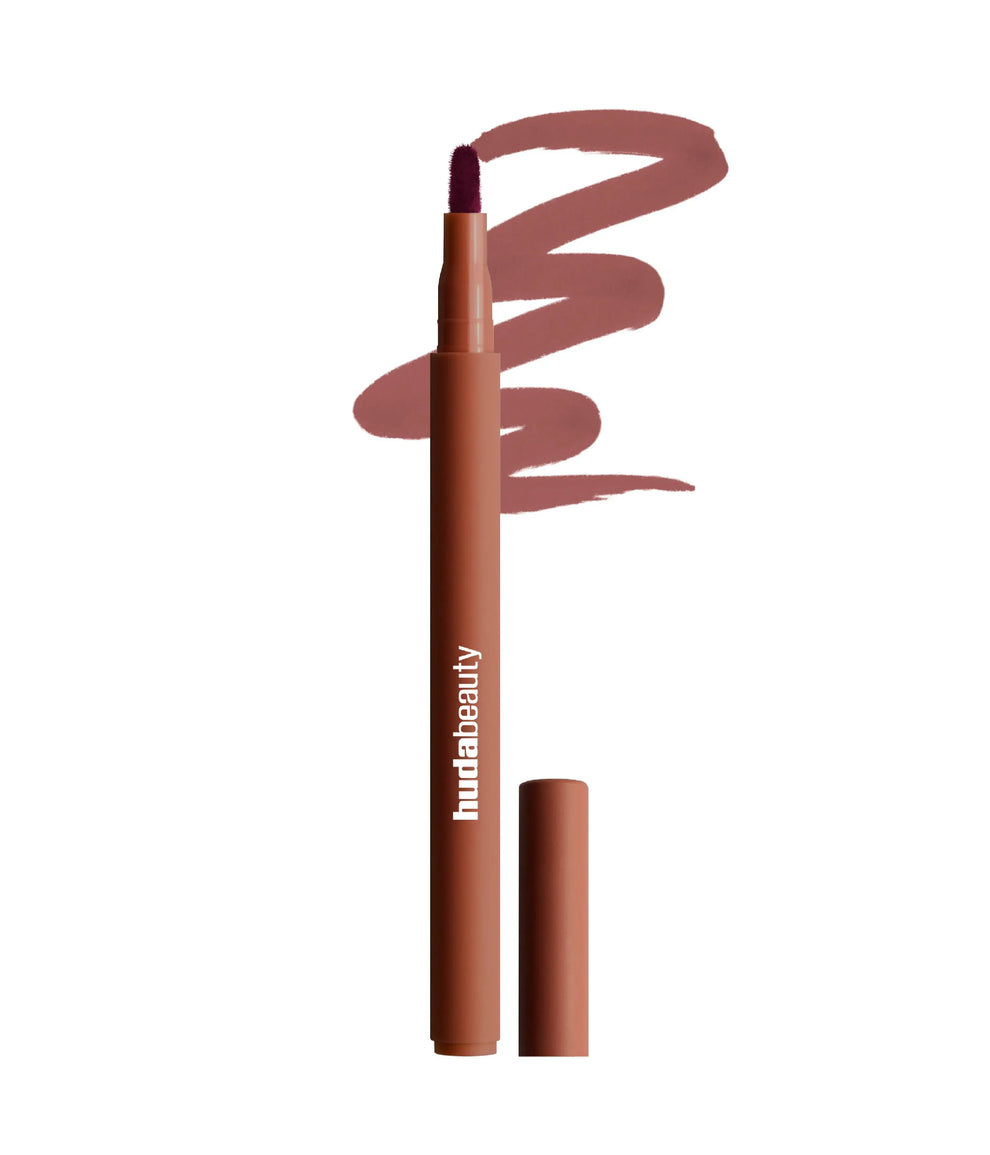 HUDA BEAUTY LIP CONTOUR STAIN LIP TINT (WARM BROWN)