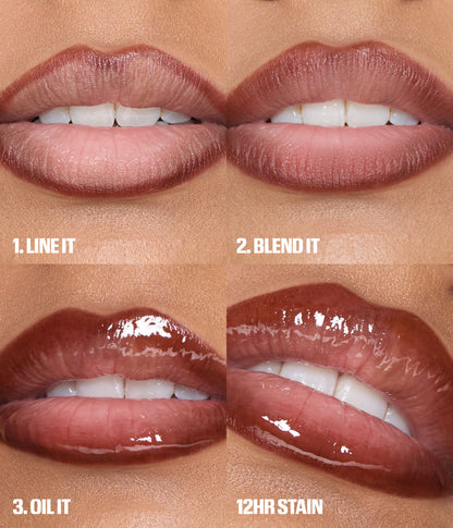 HUDA BEAUTY LIP CONTOUR STAIN LIP TINT (SOFT NUDE)