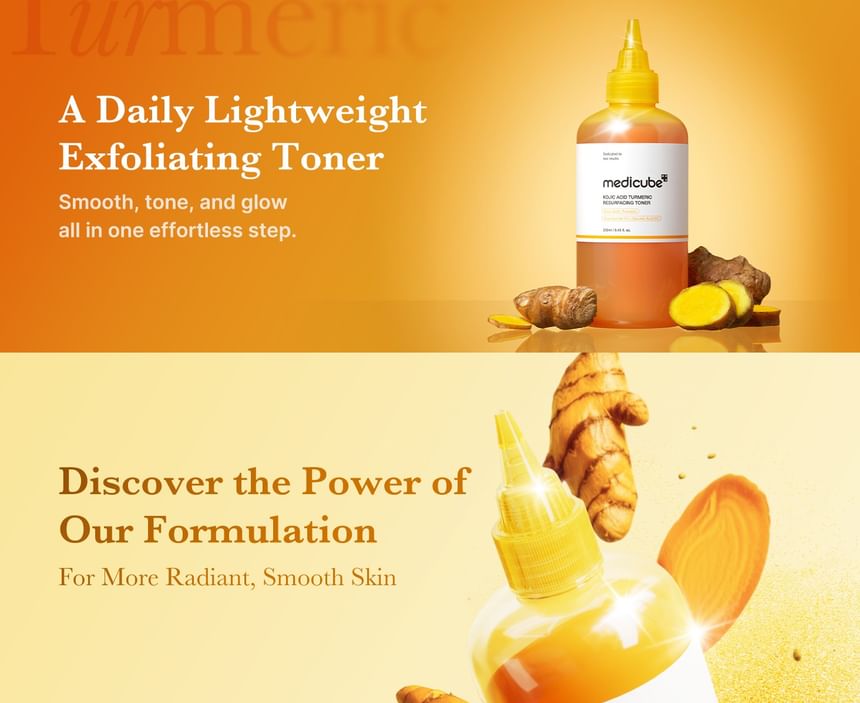 MEDICUBE KOJIC ACID TURMERIC RESURFACING TONER