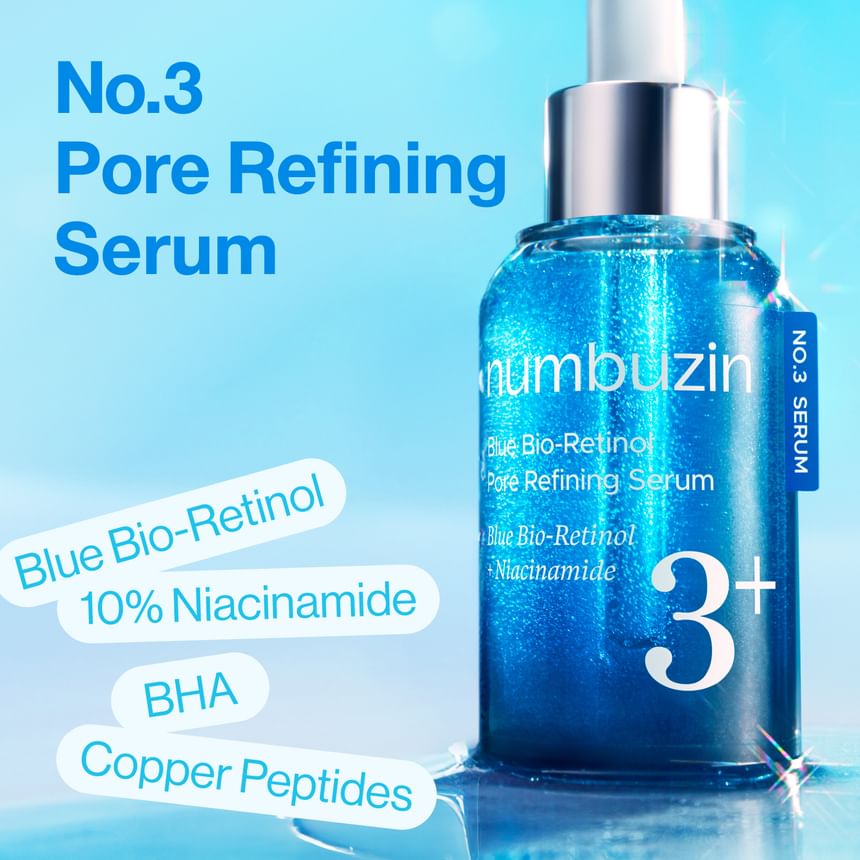 numbuzin - No.3 Blue Bio-Retinol Pore Refining Serum