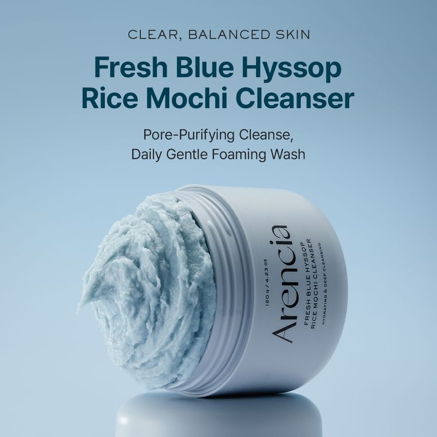 ARENCIA - FRESH BLUE HYSSOP RICE MOCHI CLEANSER