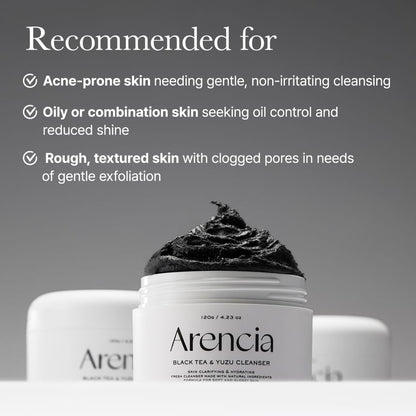 ARENCIA BLACK TEA & YUZU RICE MOCHI CLEANSER