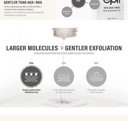 EPI NEW SKIN TONER SNOW MUSHROOM & PHA