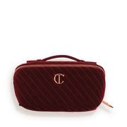 CHARLOTTE TILBURY BURGENDY MAKEUP DREAM  BAG (LARGE SIZE)