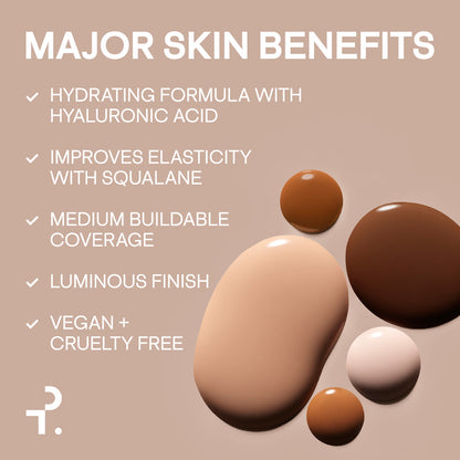 PATRICK TA  MAJOR SKIN HYDRA-LUXE LUMINOUS SKIN PERFECTING FOUNDATION FOR NATURAL GLOW (1 golden)