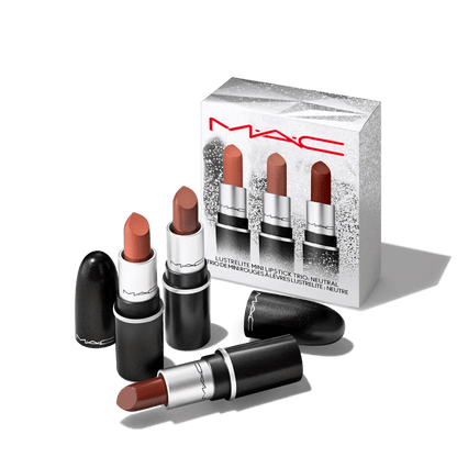 MAC COSMETICS 3 PIECES EVERYDAY LUXURY LIPSTICK NEUTRAL