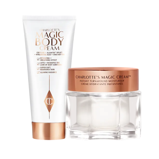 CHARLOTTE TILBURY CHARLOTTE’S MAGIC CREAM FACE & BODY DUO SKINCARE KIT