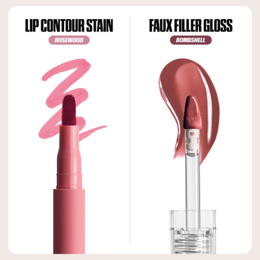 HUDA BEAUTY  Make Out Sesh Lip Stain and Lip Gloss Duos