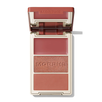 MORPHE CHEEK THRILLS MULTI FINISH FACE TRIO  BRONZER (PRIVATE ISLAND)